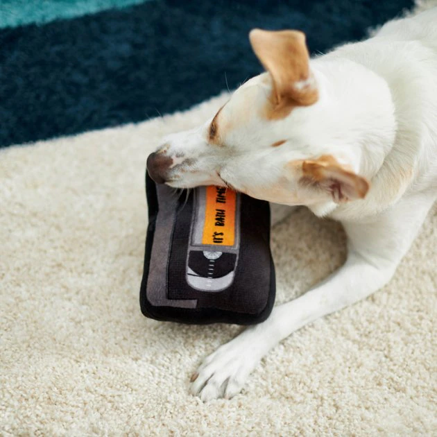 Frisco Retro VHS Plush Squeaky Dog Toy 5 Frisco Retro VHS Plush Squeaky Dog Toy - Image 3