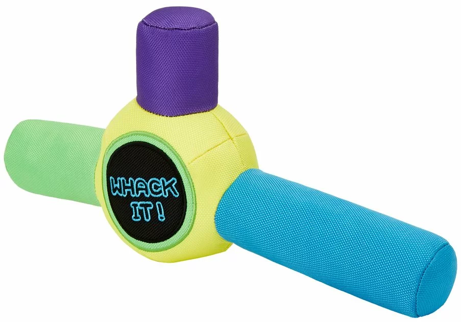 Frisco Retro Whack It! Ballistic Nylon Plush Squeaky Dog Toy 3 Frisco Retro Whack It! Ballistic Nylon Plush Squeaky Dog Toy