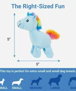 Frisco Retro Colorful Pony Plush Squeaky Dog Toy -Dog Cat Corner 230357 PT1. SY630 V1599943576