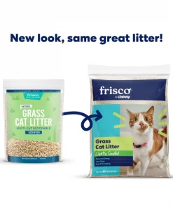 Frisco Natural Lightly Scented Clumping Grass Cat Litter -Dog Cat Corner 230714 PT1. SY630 V1657656284