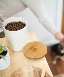 Frisco Melamine Dog & Cat Treat Jar with Bamboo Lid, 8 Cups -Dog Cat Corner 232068 PT8. SY630 V1605738445