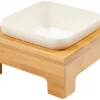 Frisco Square Melamine Dog & Cat Bowl with Bamboo Stand -Dog Cat Corner 232072 MAIN. SY630 V1605057737