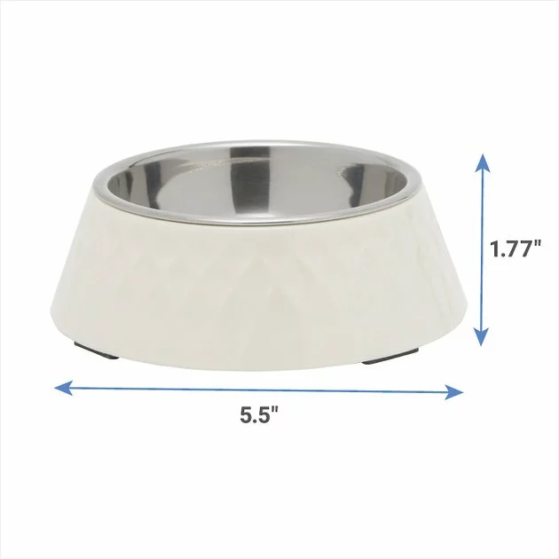 Frisco Hammered Melamine Stainless Steel Dog Bowl 7 Frisco Hammered Melamine Stainless Steel Dog Bowl - Image 5