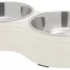 Frisco Stainless Steel Double Dog Bowls with Melamine Stand 1 Frisco Stainless Steel Double Dog Bowls with Melamine Stand -Dog Cat Corner 232091 MAIN. SY630 V1605054117
