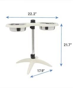 Frisco Adjustable Stainless Steel Double Elevated Dog Bowls, 7 Cups -Dog Cat Corner 232097 PT6. SY630 V1605747106