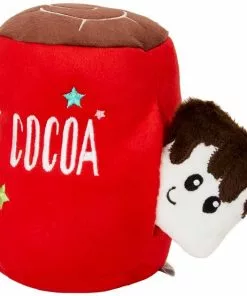 Frisco Holiday Hot Cocoa 2-in-1 Plush Squeaky Dog Toy