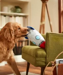 Frisco Ballistic Nylon Plush Squeaky Rocket Ship Dog Toy -Dog Cat Corner 233581 PT3. SY630 V1600973767