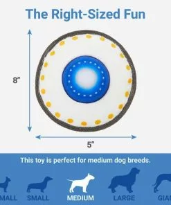 Frisco Plush & TPR Squeaky UFO Dog Toy -Dog Cat Corner 233583 PT1. SY630 V1602685572