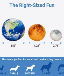 Frisco Earth, Mars, & Moon Plush Squeaky Dog Toy, 3 count -Dog Cat Corner 233587 PT1. SY630 V1602685891