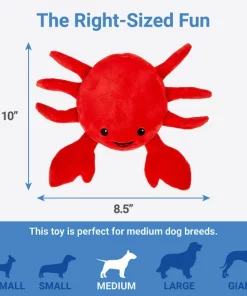 Frisco Crab Dense Foam Squeaky Dog Toy -Dog Cat Corner 233589 PT1. SY630 V1602685884