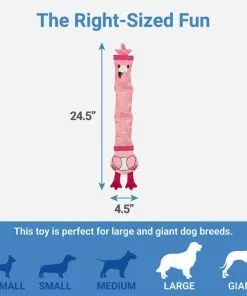 Frisco Flamingo Firehose Squeaky Dog Toy -Dog Cat Corner 233609 PT1. SY630 V1602685580