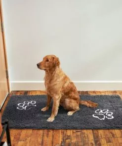Frisco Microfiber Chenille Paw Print Doormat Runner -Dog Cat Corner 235889 PT6. SY630 V1606833151