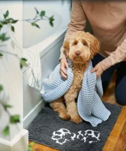 Frisco Microfiber Chenille Paw Print Dog & Cat Mat, Dark Gray 11 Frisco Microfiber Chenille Paw Print Dog & Cat Mat, Dark Gray -Dog Cat Corner 235893 PT6. SY630 V1606833188