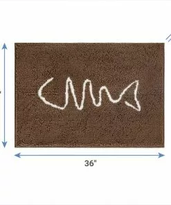 Frisco Microfiber Chenille Fish Bone Litter Mat -Dog Cat Corner 236241 PT1. SY630 V1603417896