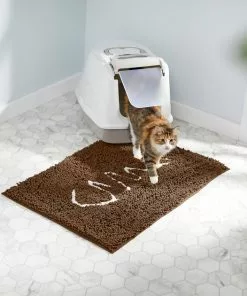 Frisco Microfiber Chenille Fish Bone Litter Mat -Dog Cat Corner 236241 PT4. SY630 V1606833769