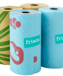 Frisco Flamingos & Foliage Print Dog Poop Bags, 120 Count