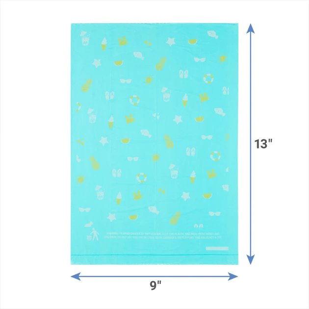 Frisco Beach Print Dog Poop Bags, 120 Count 4 Frisco Beach Print Dog Poop Bags, 120 Count - Image 2