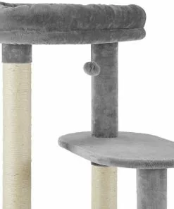 Frisco 59.5-in Heavy Duty Faux Fur Cat Tree & Condo -Dog Cat Corner 238156 PT3. SY630 V1616074619