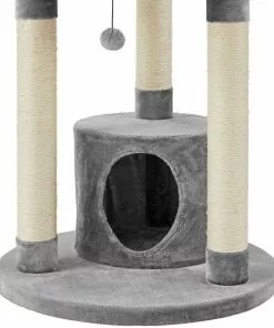 Frisco 59.5-in Heavy Duty Faux Fur Cat Tree & Condo -Dog Cat Corner 238156 PT5. SY630 V1616074308