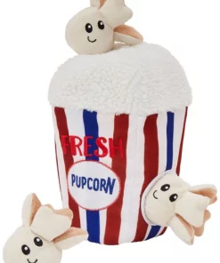 Frisco Zoomies & Chill Popcorn Hide & Seek Plush Squeaky Puzzle Dog Toy