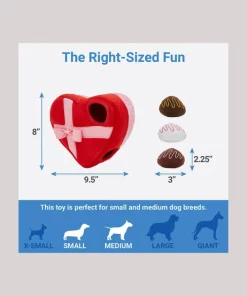 Frisco Box of Chocolates Hide & Seek Puzzle Plush Squeaky Dog Toy -Dog Cat Corner 241739 PT1. SY630 V1611246980