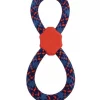 Frisco Figure 8 Rope Dog Toy, Blue & Red