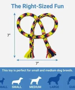Frisco Pretzel Rope Dog Toy -Dog Cat Corner 242141 PT1. SY630 V1605629206