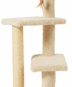 Frisco 41.5-in Real Carpet Wooden Cat Tree -Dog Cat Corner 244526 PT3. SY630 V1603202511