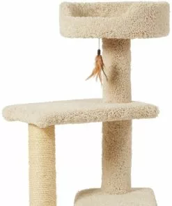 Frisco 41.5-in Real Carpet Wooden Cat Tree -Dog Cat Corner 244526 PT4. SY630 V1603204607
