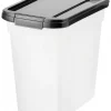 Frisco Airtight Food Storage Container, Clear/Black -Dog Cat Corner 245804 MAIN. SY630 V1603754565