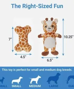 Frisco Giraffe Plush Multipack Puppy Toy, 2 count -Dog Cat Corner 245914 PT1. SY630 V1611089593