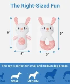 Frisco Bunny Plush Multipack Puppy Toy, 2 count -Dog Cat Corner 245916 PT1. SY630 V1611089594
