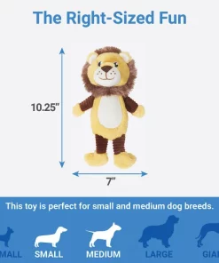 Frisco Lion Plush Squeaky Dog Toy -Dog Cat Corner 245926 PT1. SY630 V1611089597