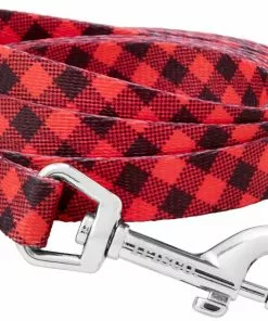 Frisco Buffalo Check Dog Leash