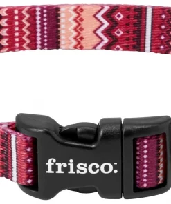 Frisco Red Boho Dog Collar