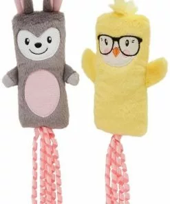 Frisco Easter Bunny & Chick Kicker Cat Toy, 2 count