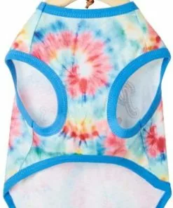 Frisco Pawsitive Vibes Tiedye Print Dog & Cat T-Shirt -Dog Cat Corner 248782 PT4. SY630 V1637650332