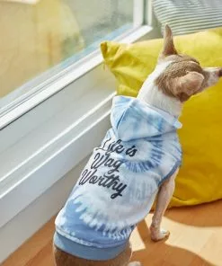 Frisco Life Is Wag Worthy Tiedye Print Dog & Cat Hoodie -Dog Cat Corner 249093 PT7. SY630 V1644451897