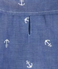 Frisco Anchor Print Chambray Dog & Cat Button Up Shirt -Dog Cat Corner 249104 PT4. SY630 V1624620153