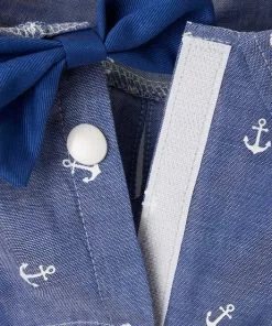 Frisco Anchor Print Chambray Dog & Cat Button Up Shirt -Dog Cat Corner 249104 PT5. SY630 V1624610866