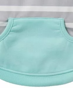 Frisco Striped Colorblock Dog & Cat Hoodie, Teal -Dog Cat Corner 249146 PT6. SY630 V1614374508