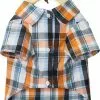 Frisco Plaid Dog & Cat Button Up Shirt -Dog Cat Corner 249173 MAIN. SY630 V1624596159