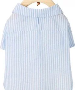 Frisco Striped Lightweight Dog & Cat Button Up Shirt -Dog Cat Corner 249187 PT3. SY630 V1624602175