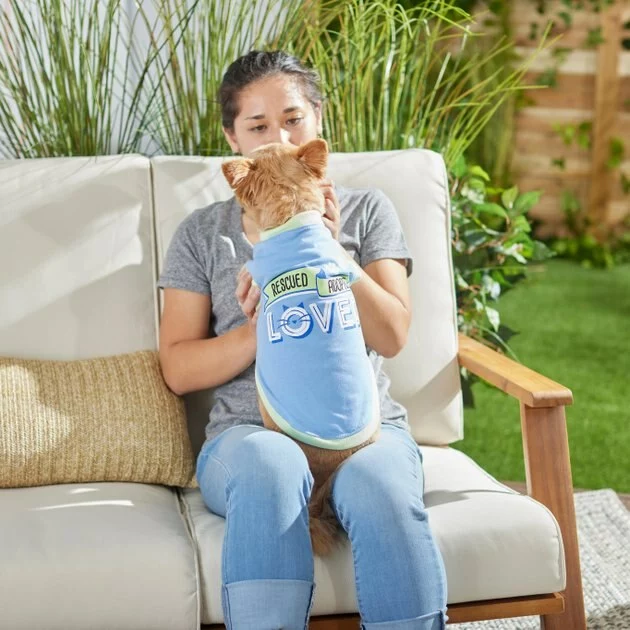 Frisco Rescued, Adopted, Loved Dog & Cat T-Shirt, Blue 8 Frisco Rescued, Adopted, Loved Dog & Cat T-Shirt, Blue - Image 6