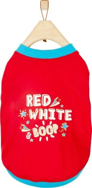 Frisco Red, White & Boop Dog & Cat T-Shirt 3 Frisco Red, White & Boop Dog & Cat T-Shirt