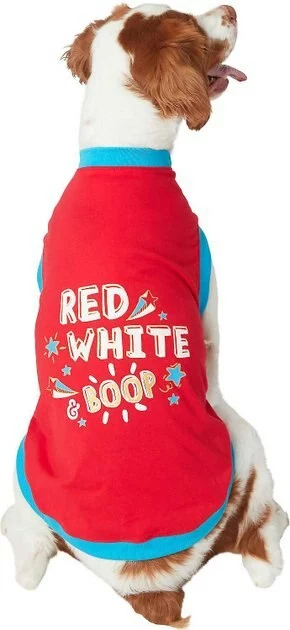Frisco Red, White & Boop Dog & Cat T-Shirt 5 Frisco Red, White & Boop Dog & Cat T-Shirt - Image 3