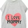 Frisco I Love Mommy Dog & Cat T-Shirt, Gray -Dog Cat Corner 249278 MAIN. SY630 V1624617150