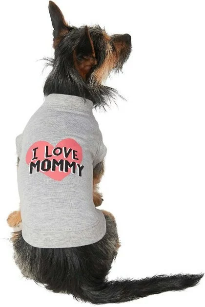 Frisco I Love Mommy Dog & Cat T-Shirt, Gray 5 Frisco I Love Mommy Dog & Cat T-Shirt, Gray - Image 3