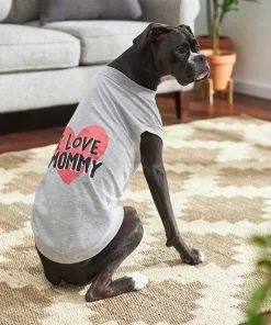 Frisco I Love Mommy Dog & Cat T-Shirt, Gray 15 Frisco I Love Mommy Dog & Cat T-Shirt, Gray -Dog Cat Corner 249278 PT4. SY630 V1624606063