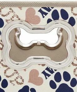 Frisco Rectangle Collapsible Pet Toy Storage Bin, Tan Novelty Paws -Dog Cat Corner 250581 PT4. SY630 V1613773895